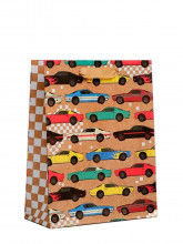 Пакет крафтовый вертикальный Авто 18×23×10см
