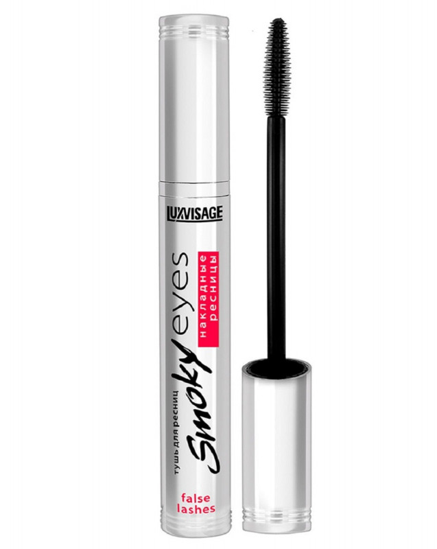 Тушь для ресниц Smoky Eyes накладные ресницы, черная от LuxVisage + 1