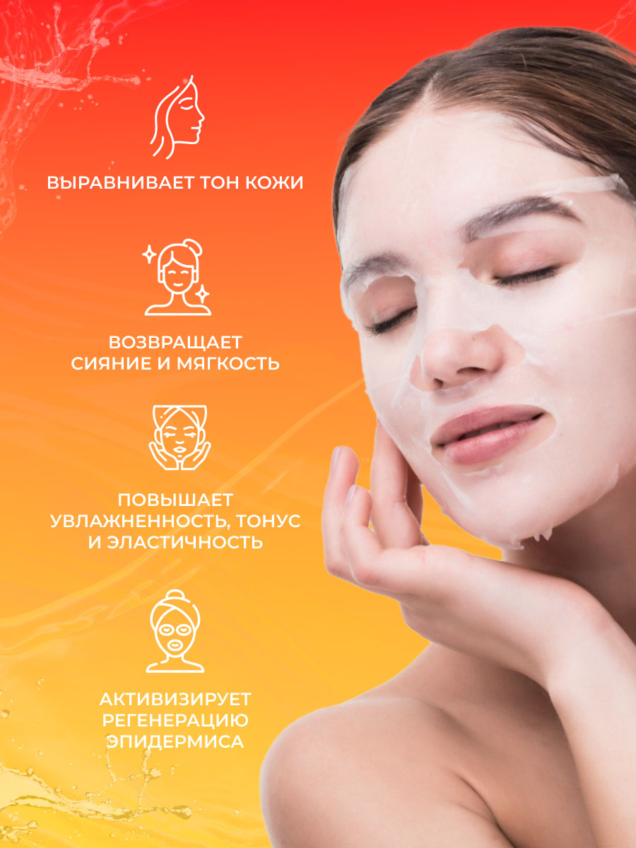 Daily Solution Тканевая маска с экстрактом жемчуга 25мл от Consly + 4