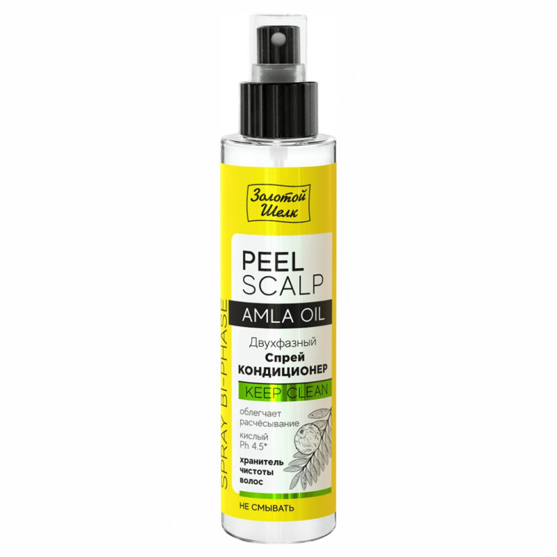 Peel Scalp Двухфазный Спрей кондиционер для волос Amla Oil 100мл от Золотой шелк + 1