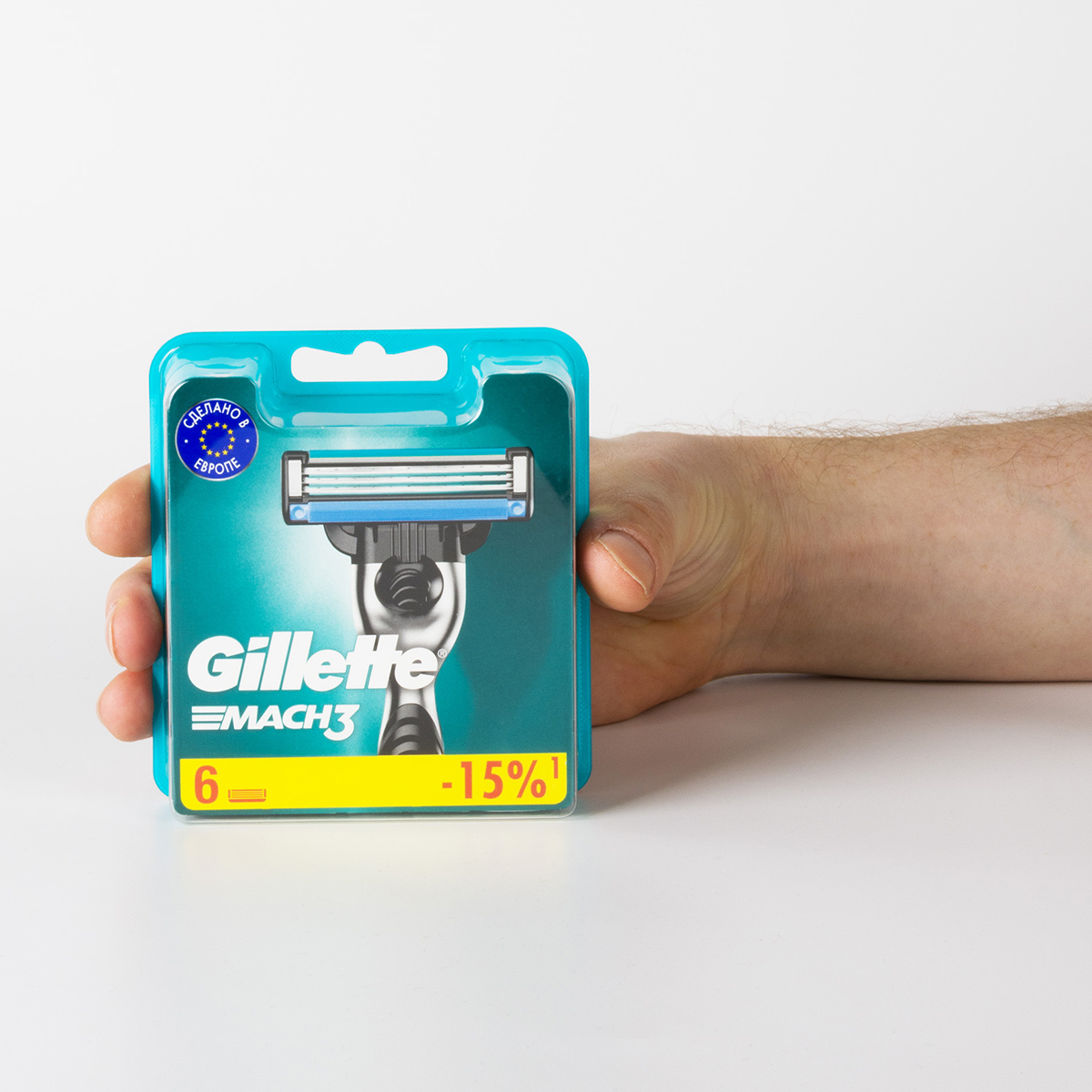 Смееные кассеты Mach3 6шт  от Gillette + 3