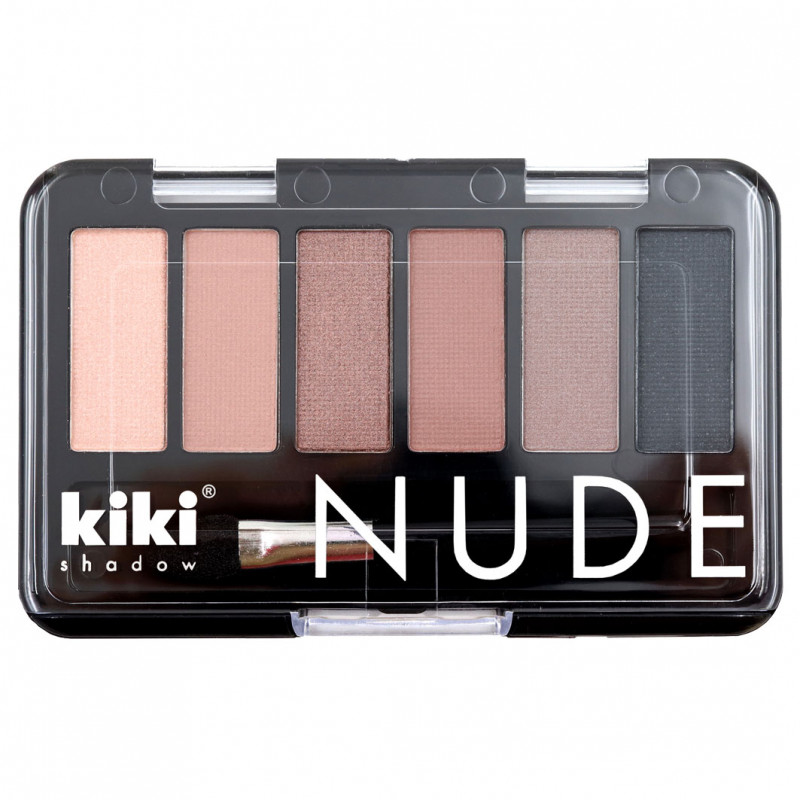 Тени для век Nude, тон 905 кофе с молоком, ирис, корица, молочный шоколад, серо-коричневый, темно-серый от Kiki + 1