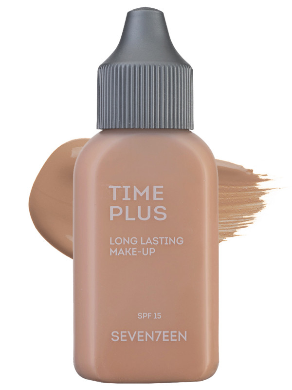 Тональный крем длительного действия Time plus, тон 05 темный бежевый / dark beige от Seventeen + 1
