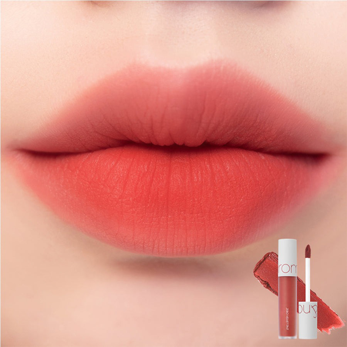 Тинт для губ Zero Velvet Tint, тон 02 joyful от rom&nd + 2