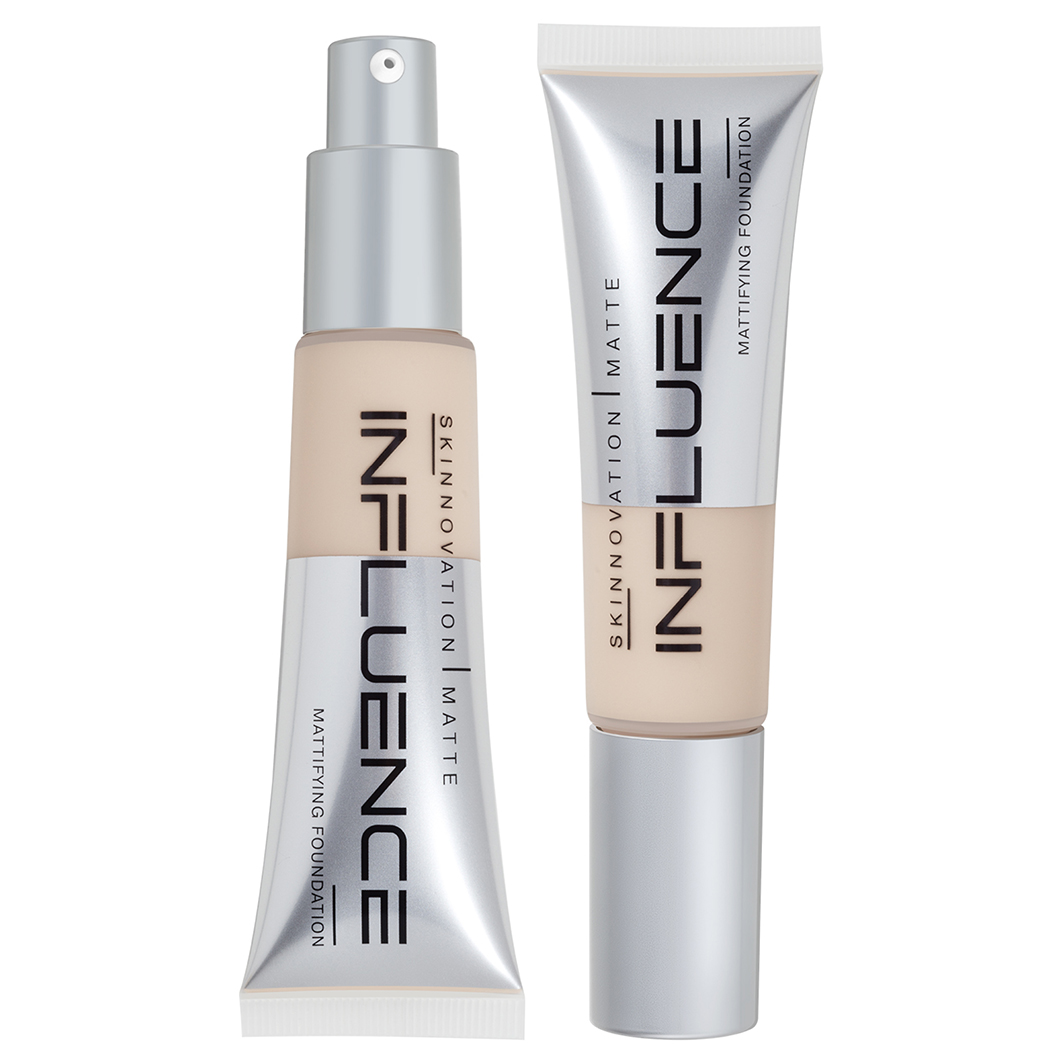 Тональная основа матирующая Skinnovation Matte, тон 01 бело-бежевый от Influence Beauty + 2