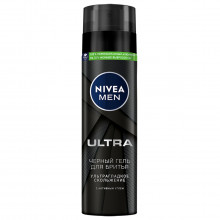 Men Гель для бритья черный Ultra 200мл 