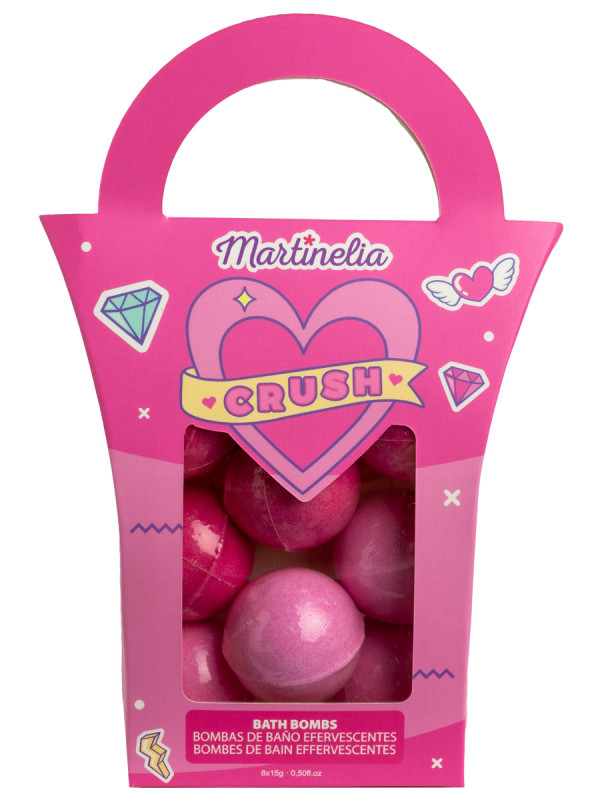 Набор бомбочек для ванны (8шт) розовый от Martinelia + 1