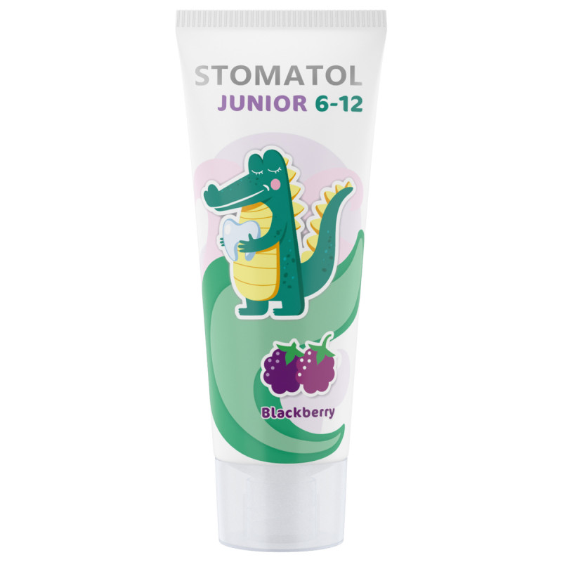 Зубная паста детская профилактическая Junior 6-12 лет 75г от Stomatol + 1