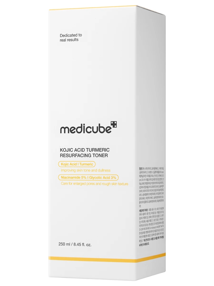 Тонер отшелушивающий с кислотами Kojic Acid Turmeric Resurfacing Toner 250мл от Medicube + 2