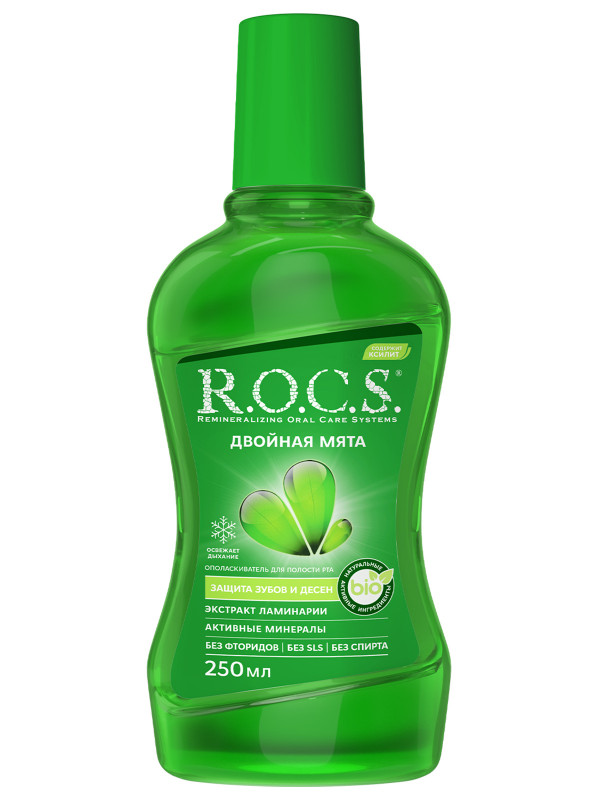 Ополаскиватель для полости рта Двойная мята 250мл  от R.O.C.S. + 1