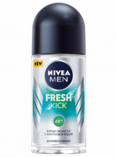 Men Дезодорант антиперспирант роликовый с кактусовой водой Fresh Kick 50мл