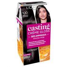 Casting Creme Gloss Краска-уход, тон 100 чёрная ваниль