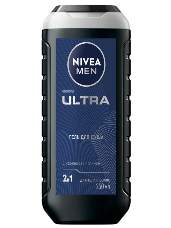 Men Ultra Гель для душа Ультраочищение и свежесть 250мл от Nivea + 1