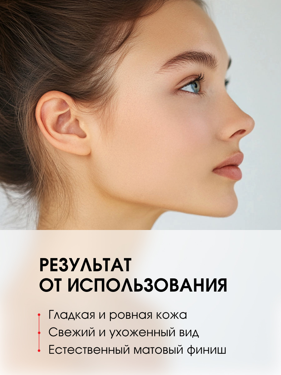 Матирующий Тональный крем, тон 02 светлый беж от LuxVisage + 7