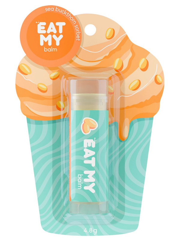 Бальзам для губ Облепиховый сорбет 4,8г от Eat My + 1