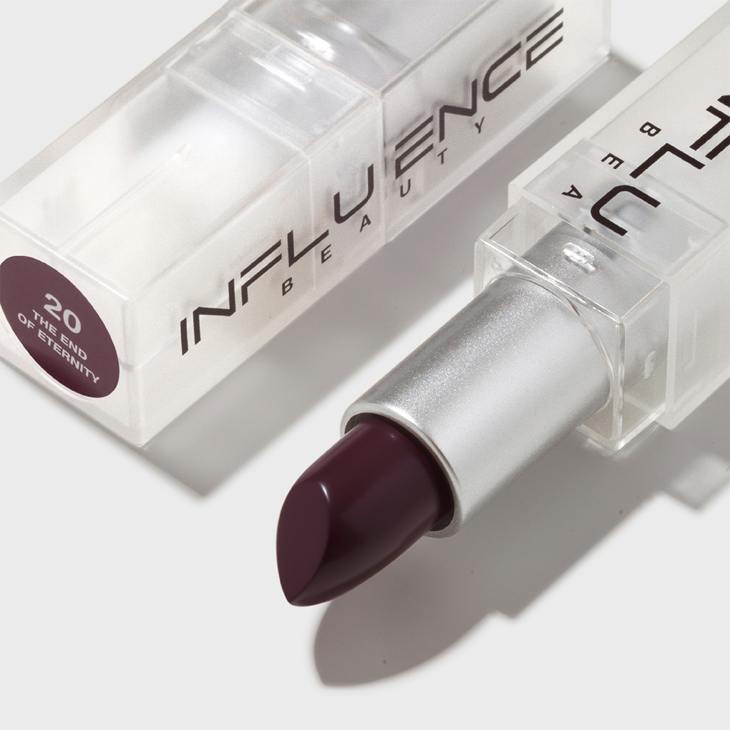 Помада стик для губ, тон 20 темно-сливовый от Influence Beauty + 4