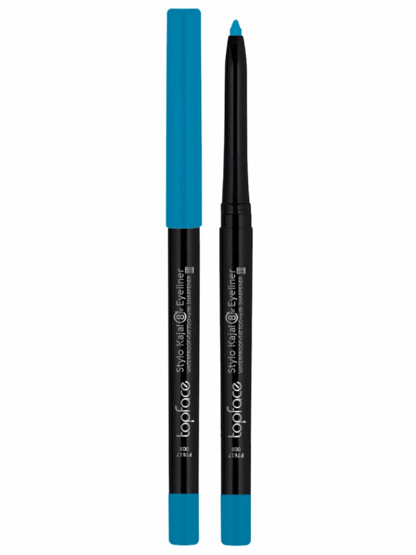 Карандаш для глаз автоматический Stylo Kajal Eyeliner, тон 008 Cloud / голубой от TopFace + 1