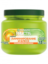 Fructis Маска для волос разглаживающая Ламинирование и блеск 320мл