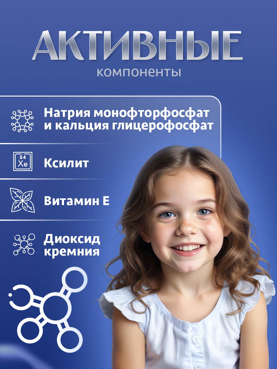 Зубная паста детская Bubble Gum 80г от Dental Clinic 2080 + 3