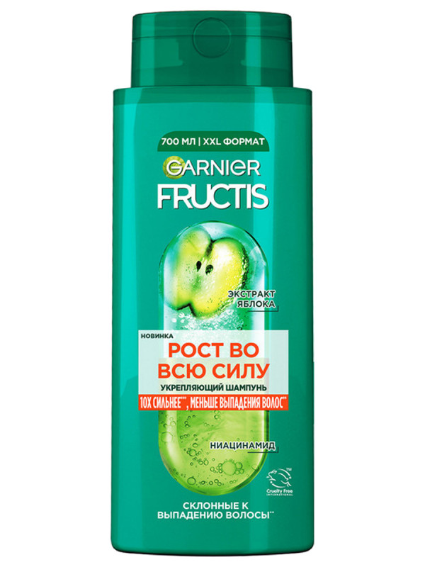 Fructis Шампунь укрепляющий Рост во всю силу 700мл от Garnier + 1