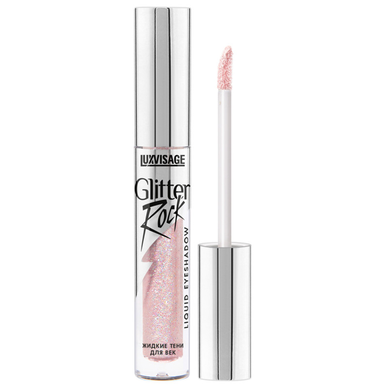 Жидкие Тени для век Glitter Rock, тон 306 Galaxy Rose от LuxVisage + 1