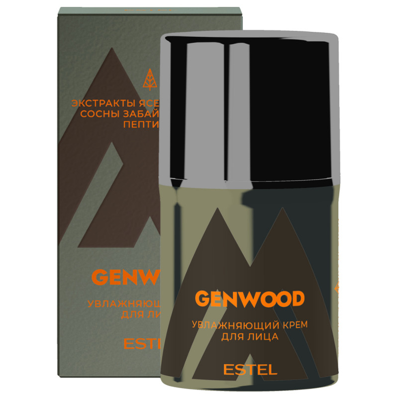 Alpha Крем для лица увлажняющий мужской Genwood 50мл от Estel + 1