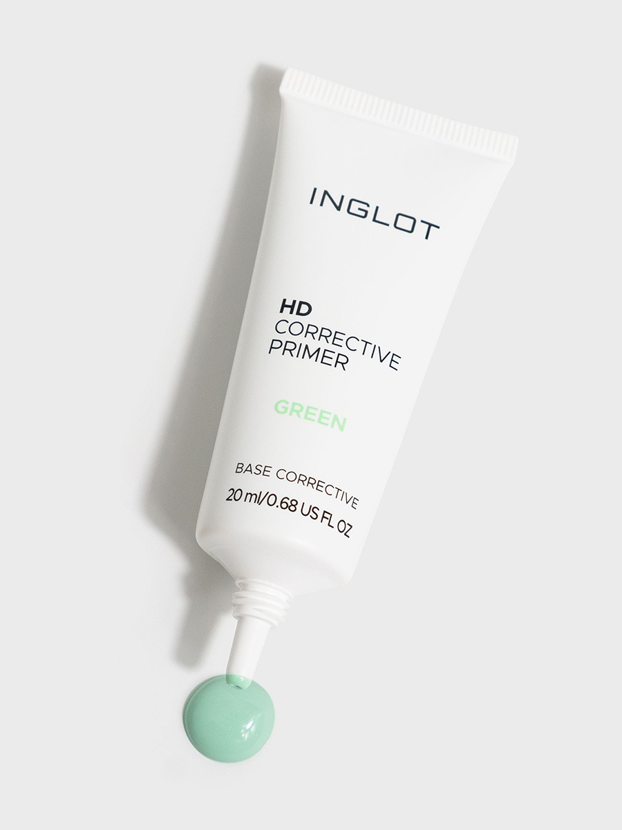 Основа под макияж HD Corrective Primer Green 20мл от INGLOT + 4