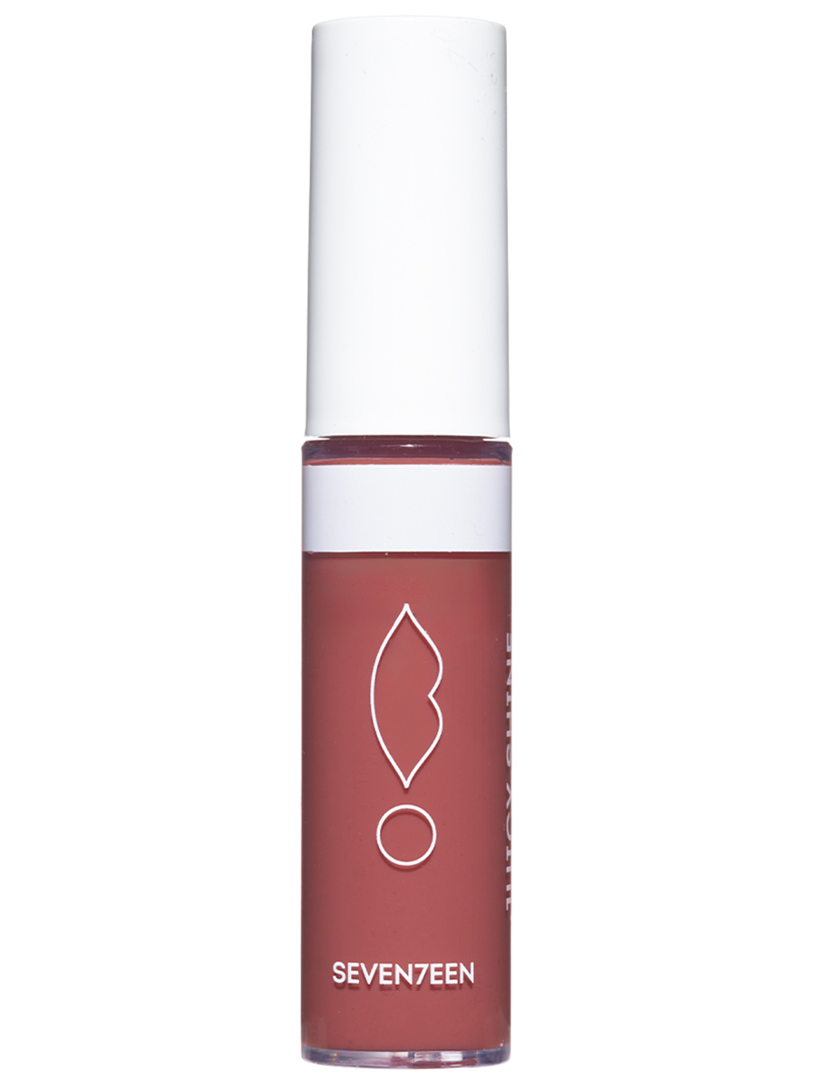 Блеск для губ сияющий Juicy Shine SPF15, тон 04 нюд от Seventeen + 3