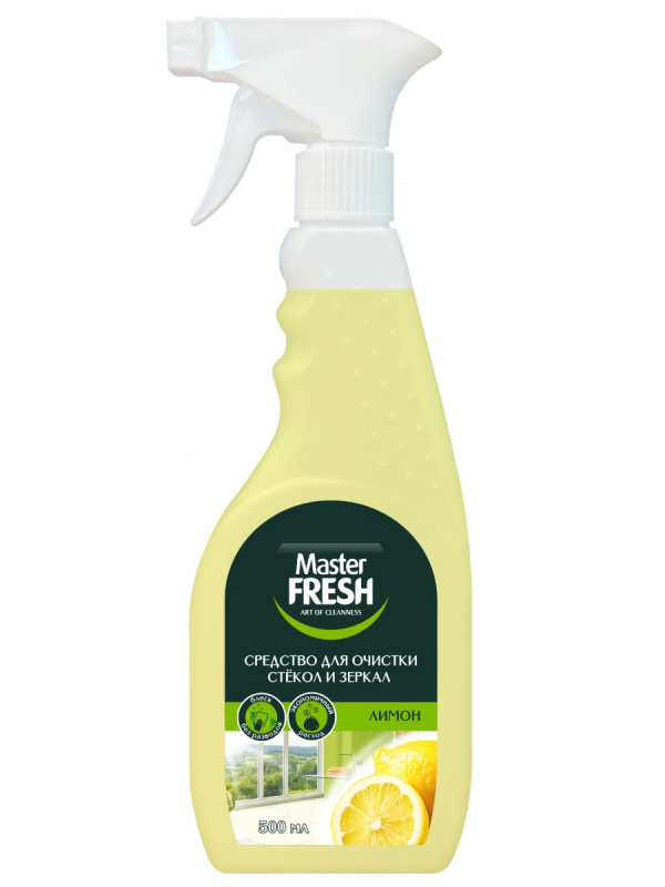 Средство для очистки стекол и зеркал Лимон 500мл триггер от Master Fresh + 1