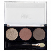 Тени для век Shadow Trio Collection Color, тон 103 бежево-коричневый / ирис / оливковый