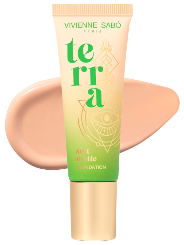 Матовый Тональный крем Terra, тон 03 темно-бежевый от Vivienne Sabo + 1
