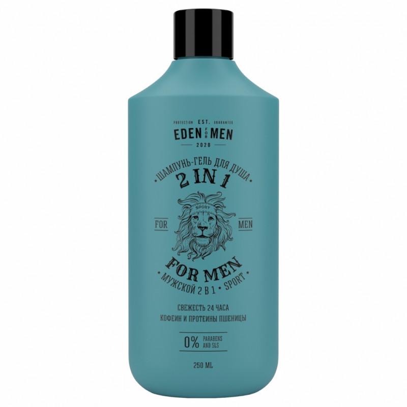 For Men Шампунь-гель 2в1 для мужчин 250мл от EDEN + 1