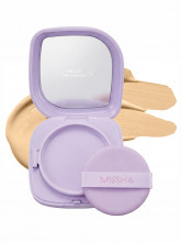 Тональный кушон c антивозрастной сывороткой Glow Layering Fit Semi Glow Cushion SPF50 PA, тон 23 sand