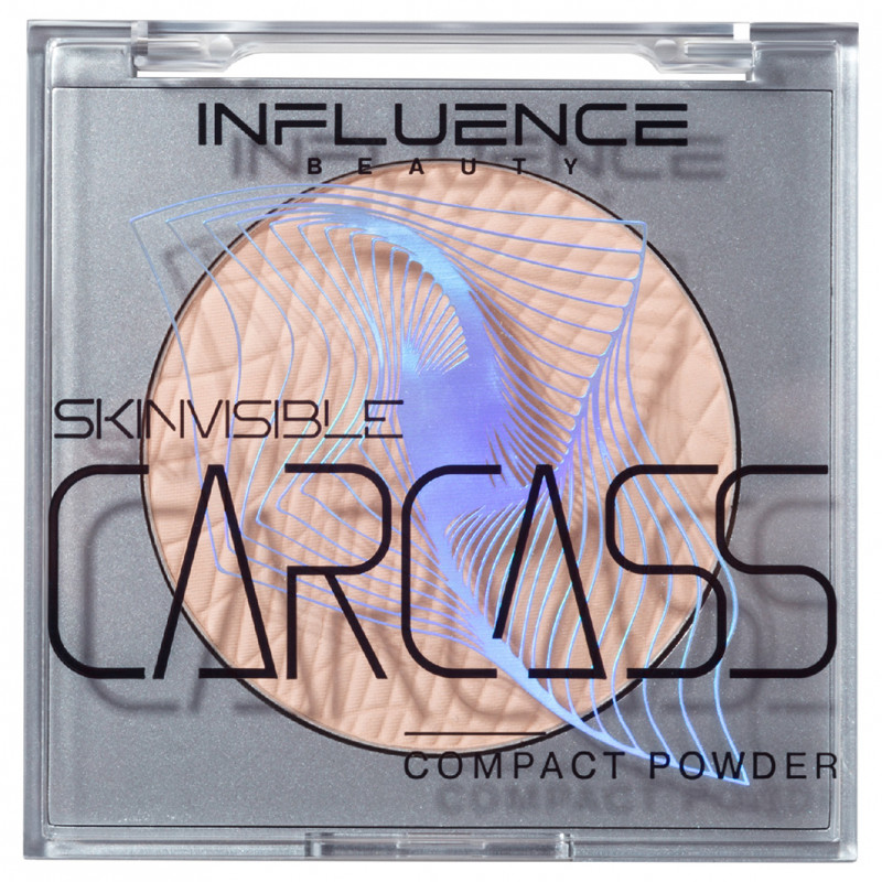 Пудра компактная Skinvisible Carcass, тон 02 светло-бежевый от Influence Beauty + 1