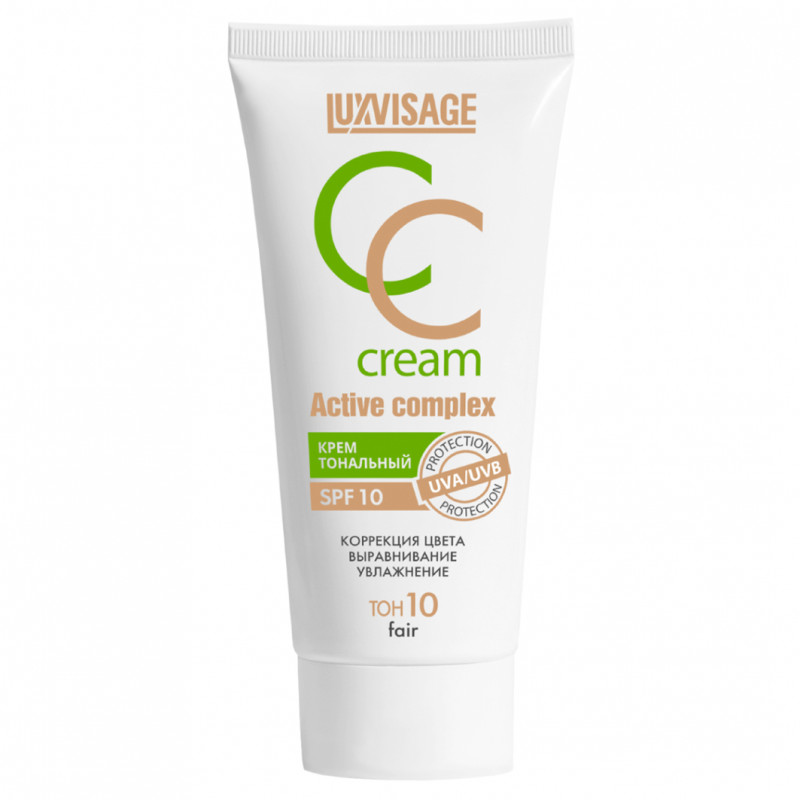 Тональный крем CC Active complex SPF10, тон 10 fair от LuxVisage + 1