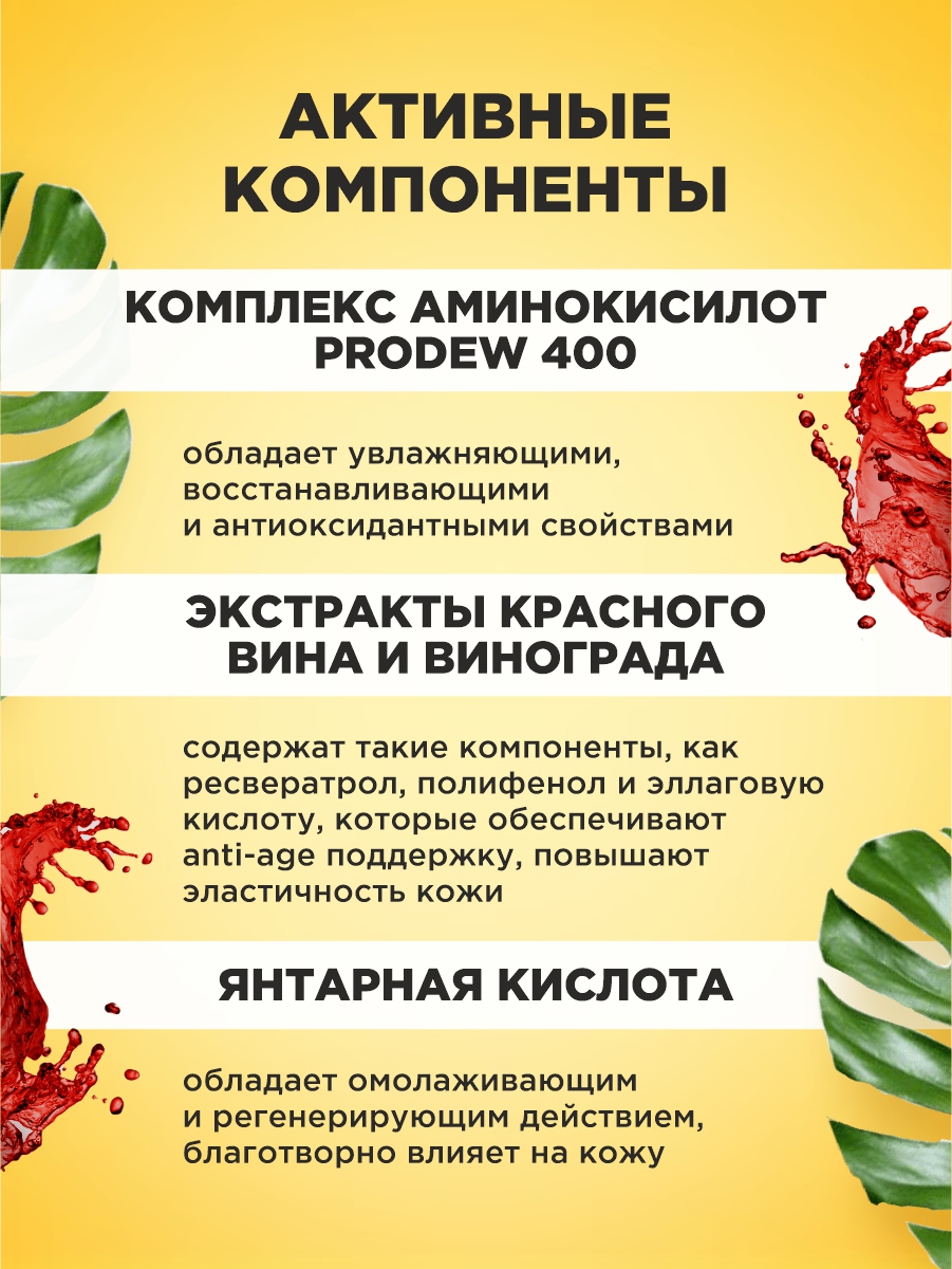 Detox Гель для душа Red Wine 30мл от EDEN + 3