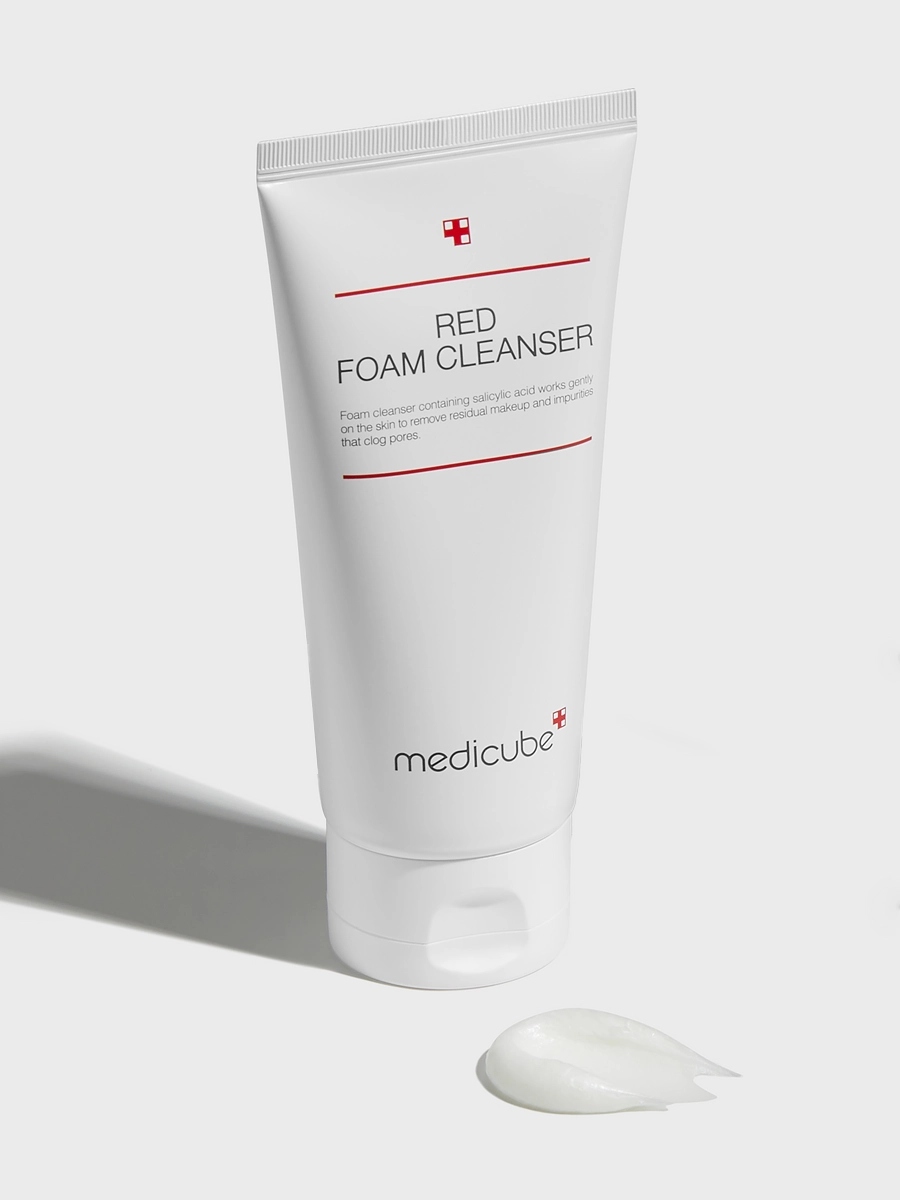 Пенка для умывания с салициловой кислотой Red Foam Cleanser 120мл от Medicube + 3