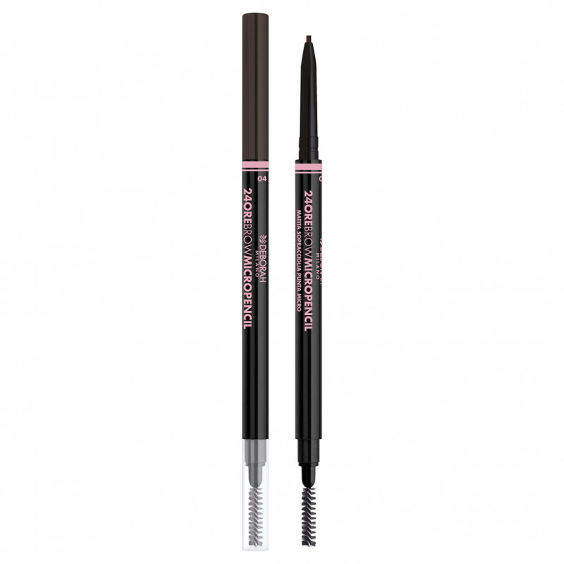 Карандаш для бровей 24Ore Brow Micropencil, тон 04 Brunette от Deborah Milano + 1