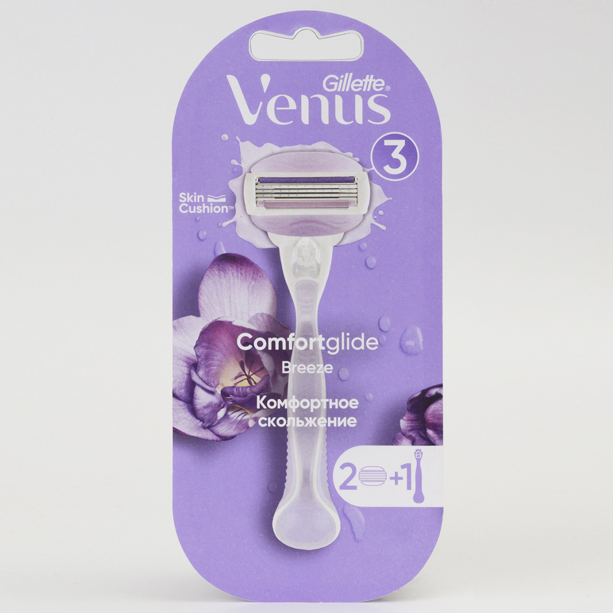 Станок для бритья Venus Breeze + 2 сменных кассеты от Gillette + 3