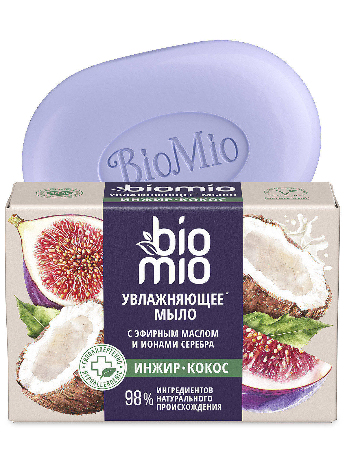 Bio-Soap Туалетное мыло Инжир и баттер Кокоса 90г от BioMio + 3