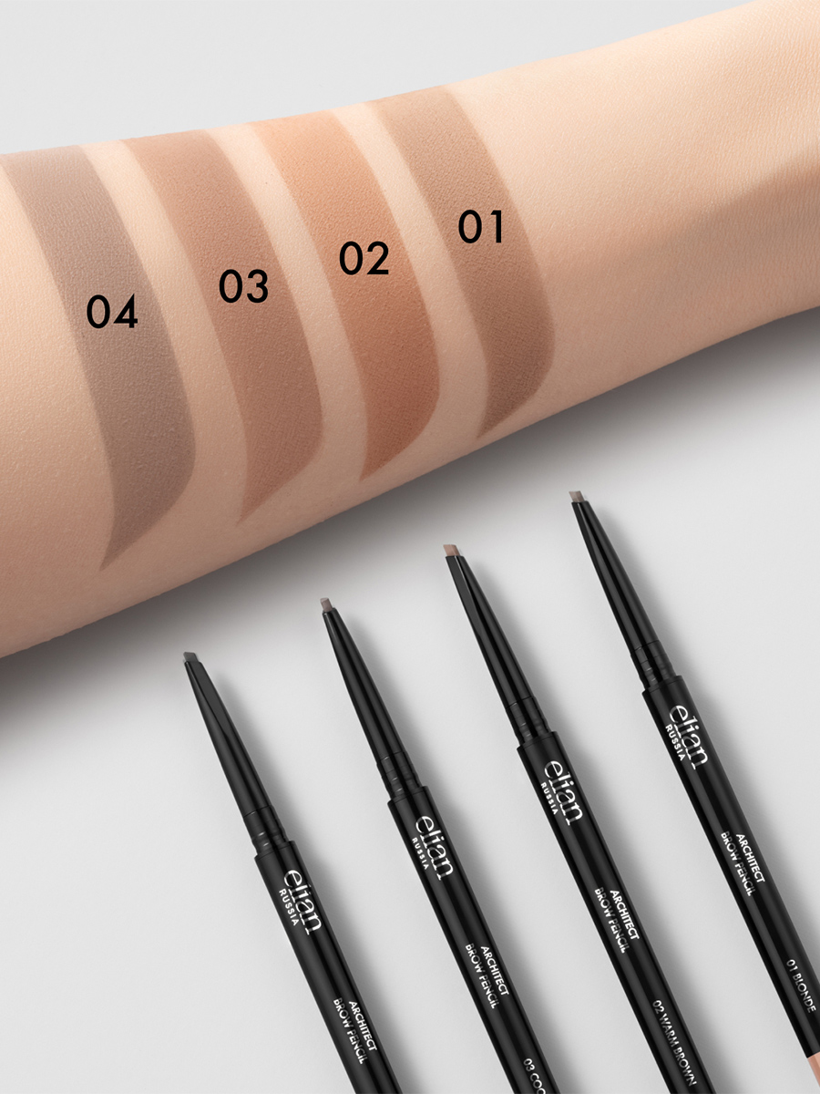 Карандаш для бровей Architect Brow Pencil, тон 04 graphite от Elian Russia + 4