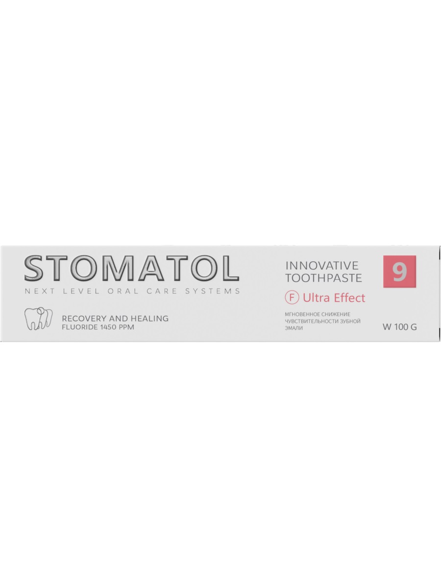 Зубная паста для мгновенного снятия чувствительности 9 Ultra Effect 100г от Stomatol + 4