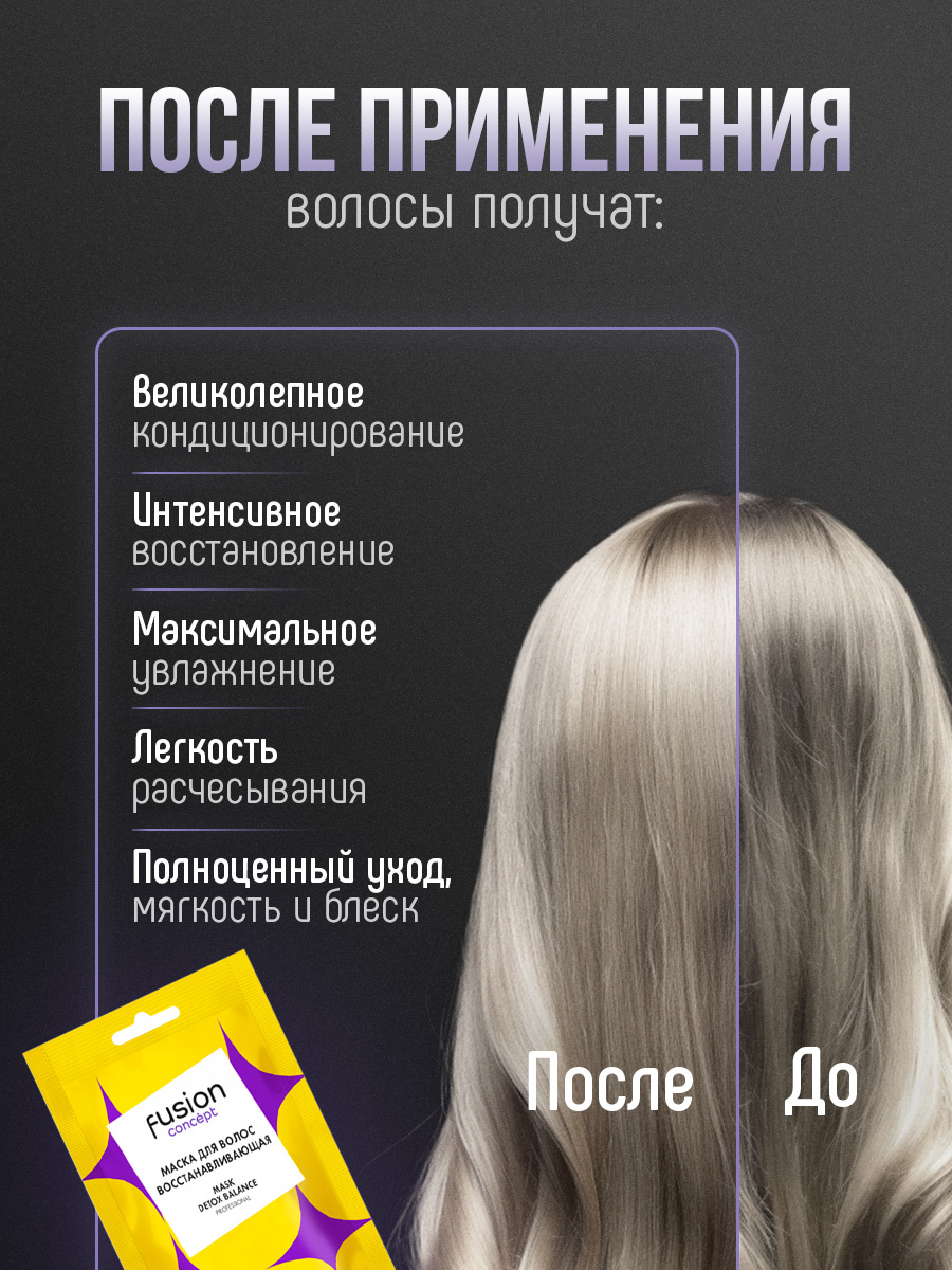 Маска восстанавливающая Detox Balance 25мл саше от Concept Moscow + 6