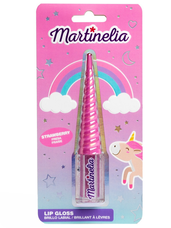Перламутровый Блеск для губ Единорог, клубника от Martinelia + 1