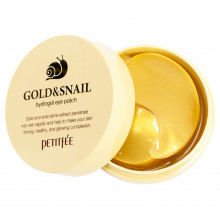 Gold & Snail Hydrogel Eye Patch Патчи для области вокруг глаз гидролевые с муцином улитки и коллоидным золотом 84г/60шт