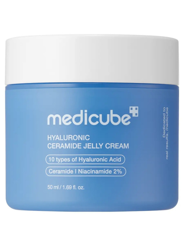 Крем-гель гиалуроновый с церамидами Hyaluronic Ceramide Jelly Cream 50мл от Medicube + 1