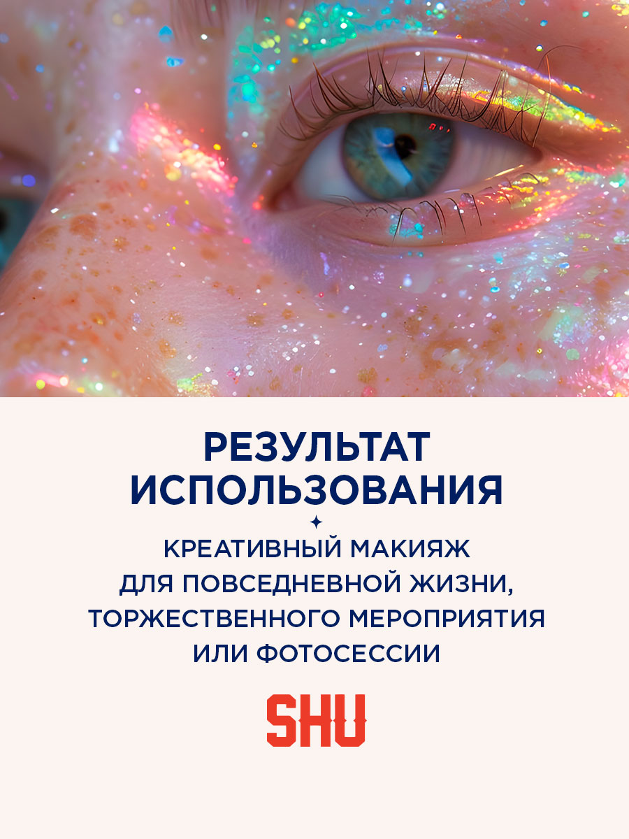 Глиттер для лица и тела Sparkle Bang, тон 131 многоцветный от SHU + 9