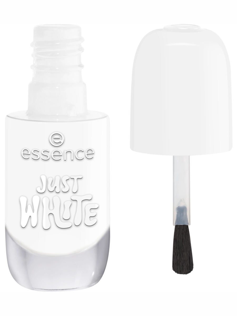 Лак для ногтей Gel Nail Polish, тон 33 JUST WHITE от Essence + 2