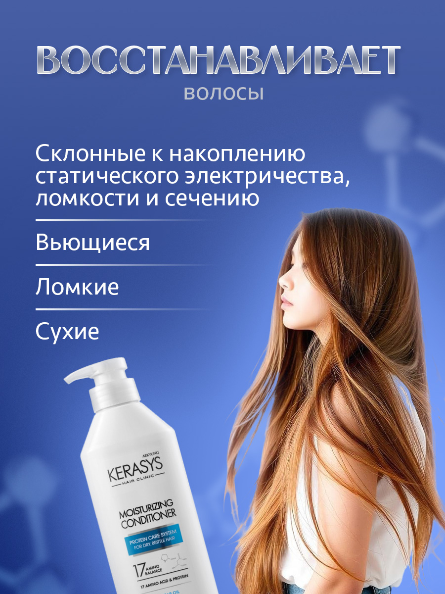 Hair Clinic System Кондиционер для волос Увлажняющий 400мл  от Kerasys + 3