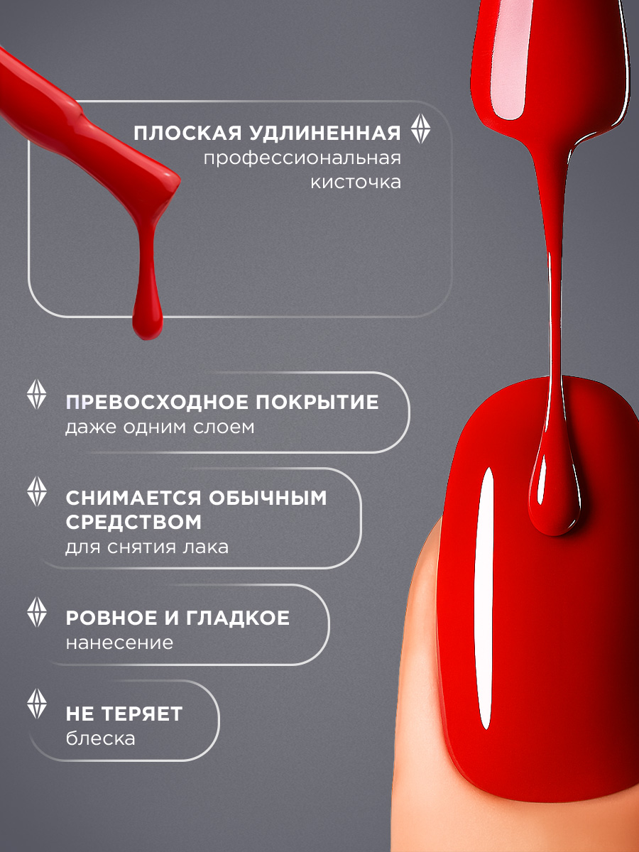 Лак для ногтей, тон 85 натуральный красный от Anny + 3